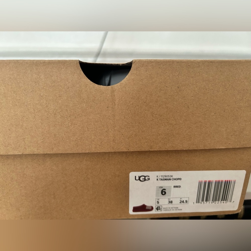 UGG Red Tasman Plush - Picture 6 of 6